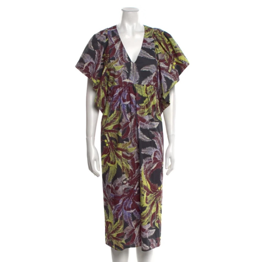 Psophia Maxi Dress with Ruffle Sleeves